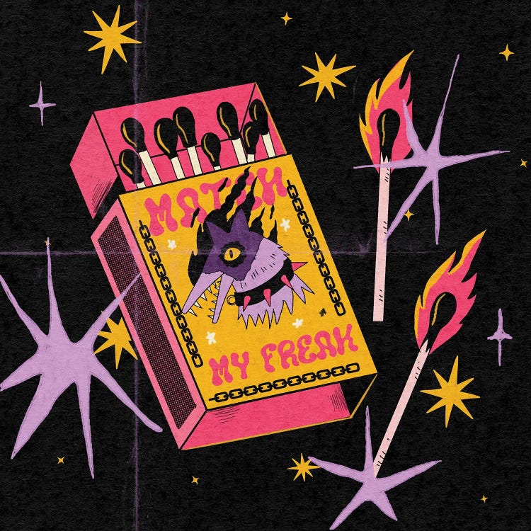 Match My Freak by Galactixy Illustrations wall art