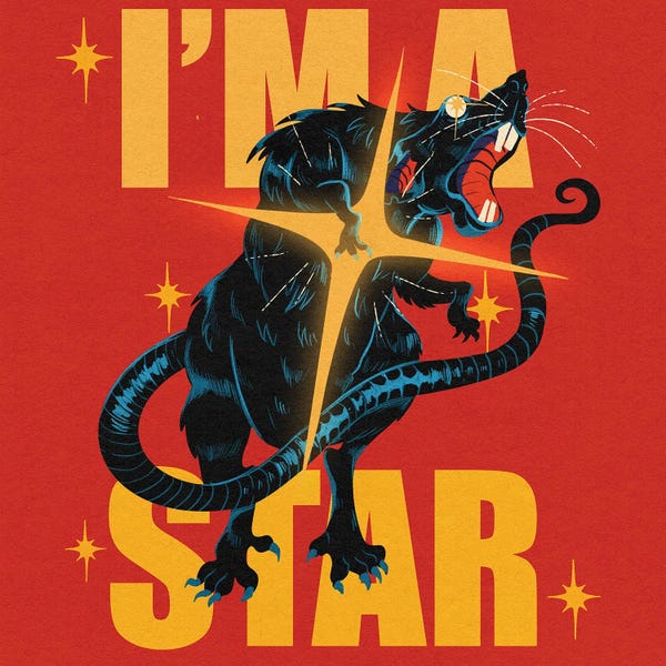 Rats: I'm A Star by Galactixy Illustrations