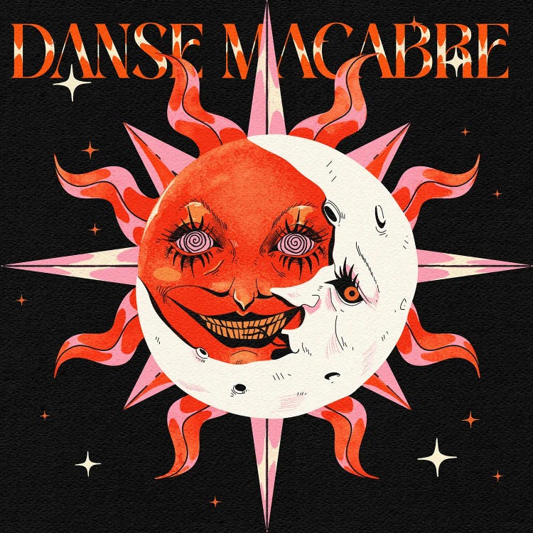 Danse Macabre by Galactixy Illustrations wall art