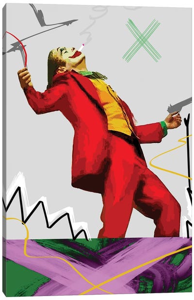 Dark Dance Canvas Art Print - The Joker