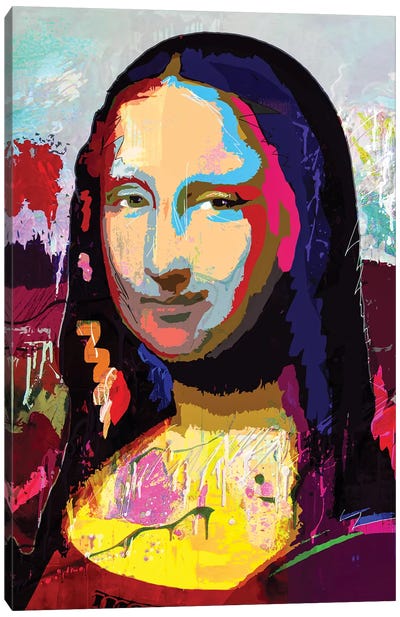 Mona Lisa Canvas Art Print - Gabriel Cozzarelli