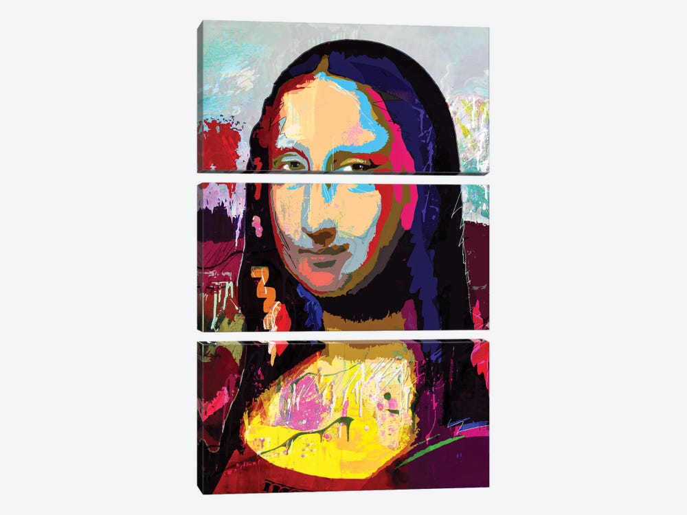 Mona Lisa by Gabriel Cozzarelli 3-piece Canvas Artwork