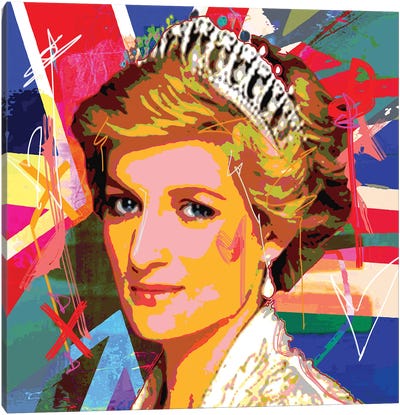 Diana X Canvas Art Print - Political & Historical Figure Art