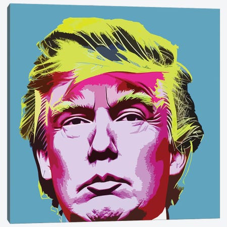 Trump Canvas Print #GCZ163} by Gabriel Cozzarelli Art Print