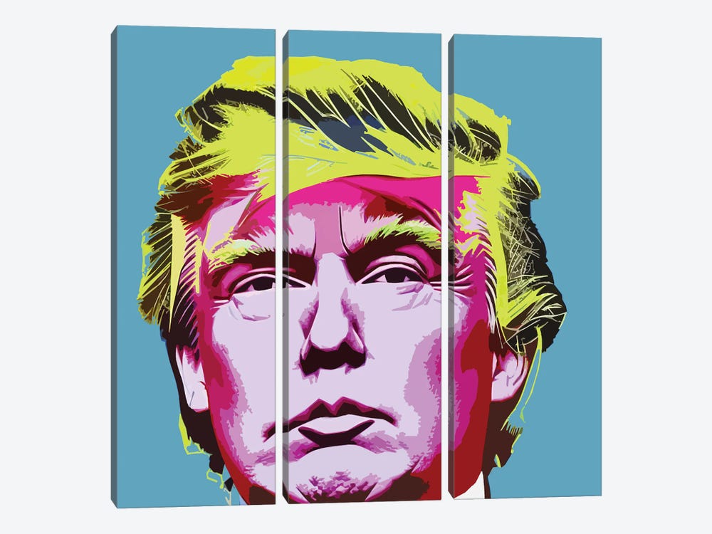 Trump by Gabriel Cozzarelli 3-piece Canvas Wall Art