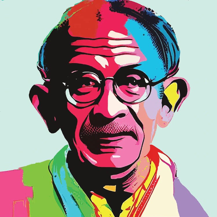 Gandhi by Gabriel Cozzarelli wall art