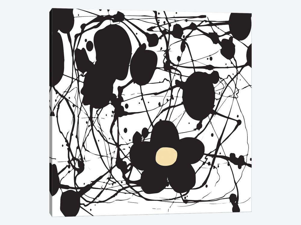 Pollock Flower by Gabriel Cozzarelli 1-piece Canvas Artwork
