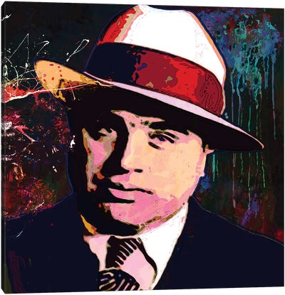 Al Capone Canvas Art Print - Gabriel Cozzarelli