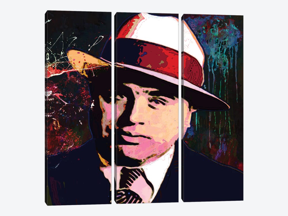 Al Capone by Gabriel Cozzarelli 3-piece Canvas Art