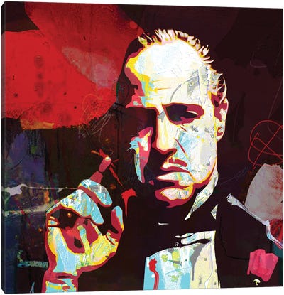 Godfather Canvas Art Print - Don Vito Corleone
