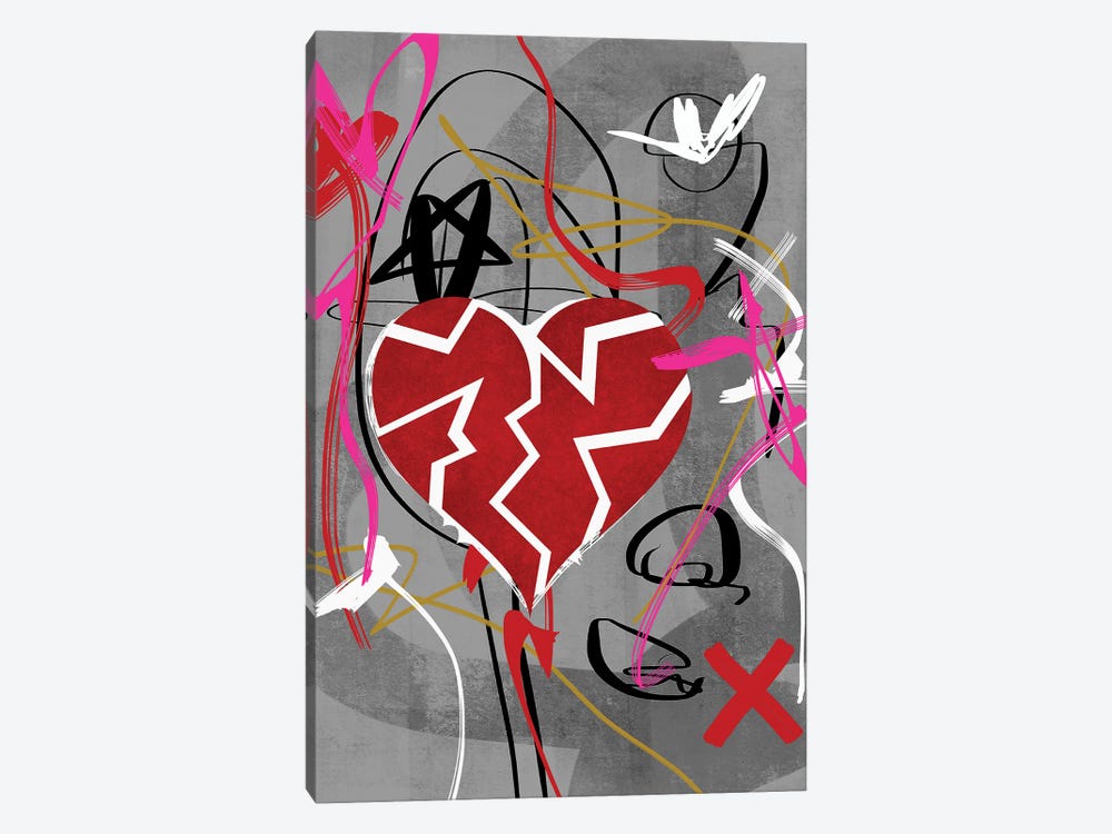 Heart Broken by Gabriel Cozzarelli 1-piece Canvas Wall Art