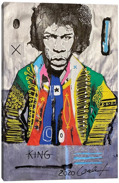 Hendrix NewsPaper Canvas Art Print - Jimi Hendrix