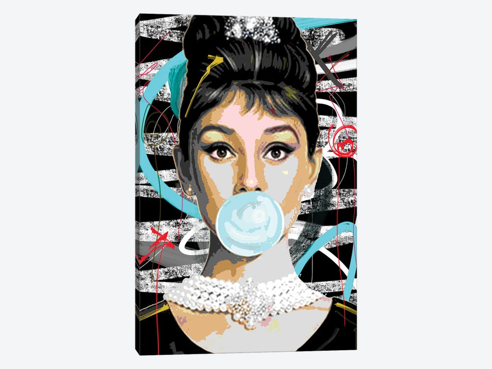 Audrey Hepburn by Gabriel Cozzarelli 1-piece Canvas Print