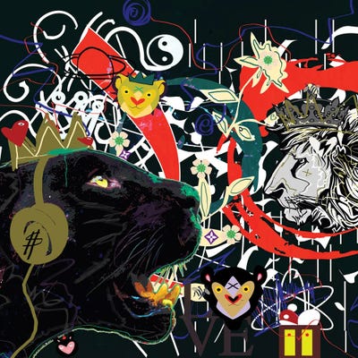 Black Jaguar by Gabriel Cozzarelli art print