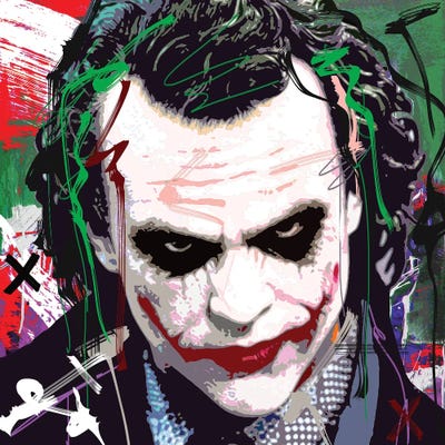 Joker X Canvas Art Print by Gabriel Cozzarelli | iCanvas