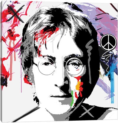 Lenon X Canvas Art Print - John Lennon