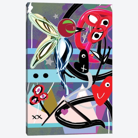 Light Hummingbird Canvas Print #GCZ36} by Gabriel Cozzarelli Art Print