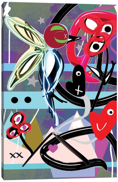 Light Hummingbird Canvas Art Print - Gabriel Cozzarelli