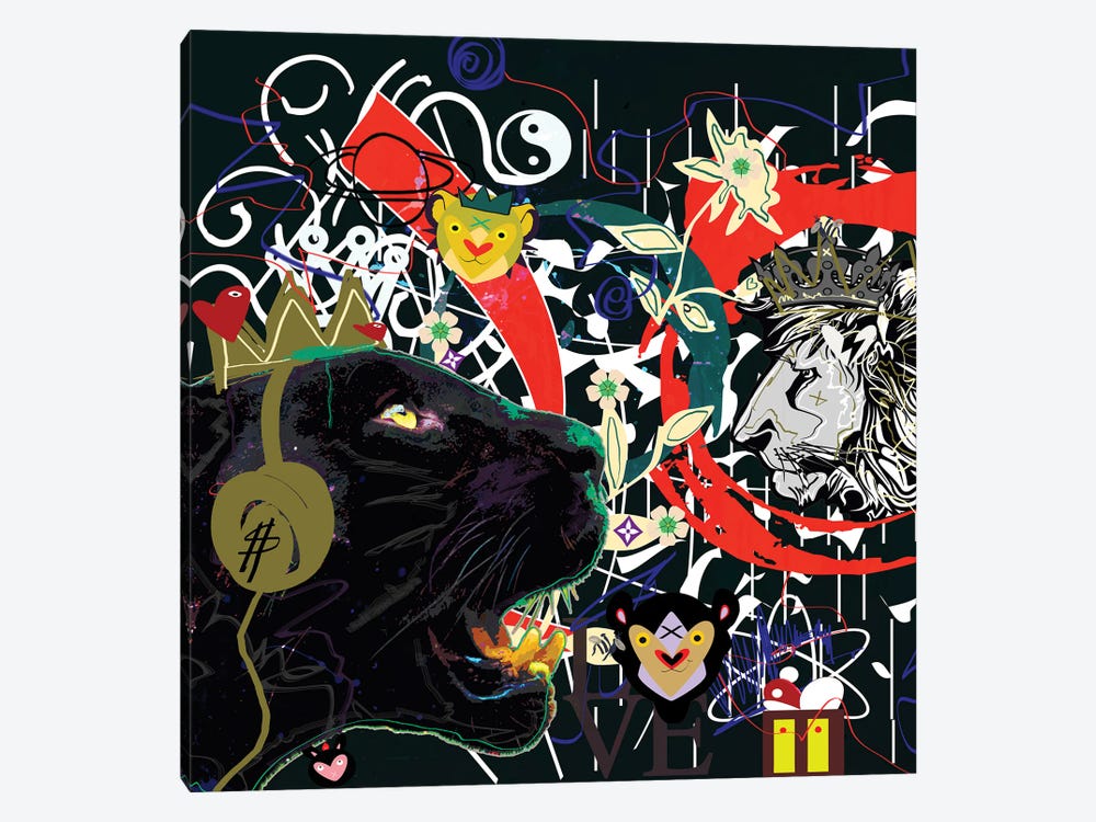 Black Jaguar by Gabriel Cozzarelli 1-piece Canvas Artwork