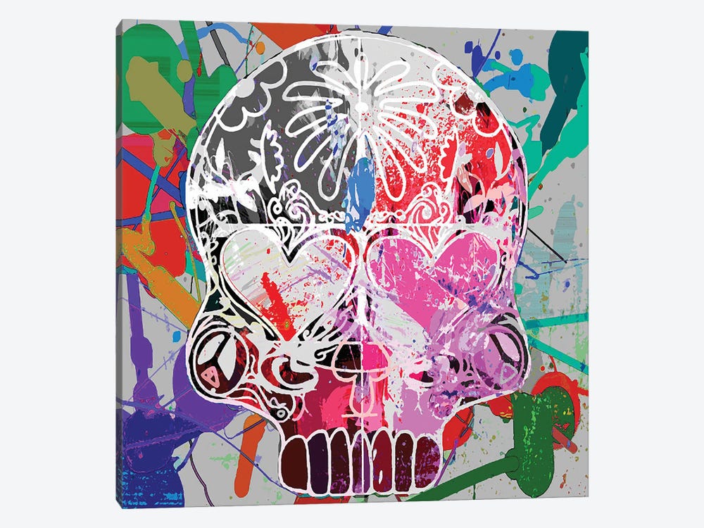 Love Skull by Gabriel Cozzarelli 1-piece Canvas Art