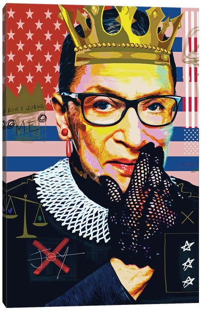 Ruth X Canvas Art Print - Pop Collage