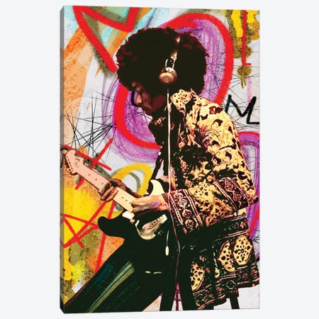 Hendrix X Canvas Print #GCZ64} by Gabriel Cozzarelli Canvas Artwork