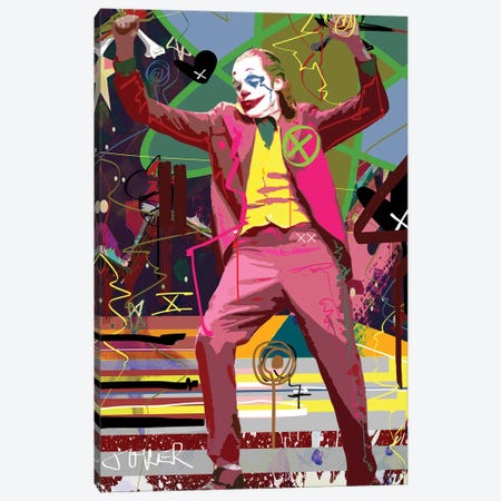 Clown Madness Canvas Print #GCZ8} by Gabriel Cozzarelli Canvas Artwork