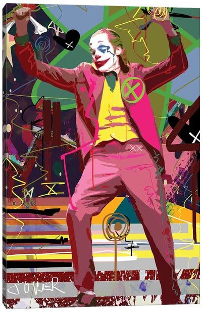 Clown Madness Canvas Art Print - Gabriel Cozzarelli