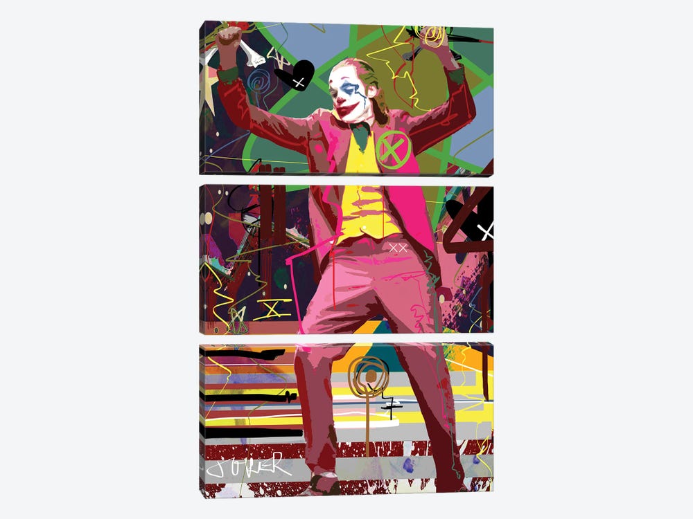Clown Madness by Gabriel Cozzarelli 3-piece Art Print