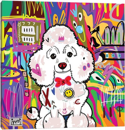 Poodle X Canvas Art Print - Poodle Art