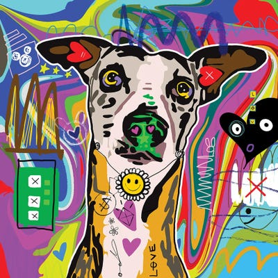 Greyhound by Gabriel Cozzarelli metal wall art