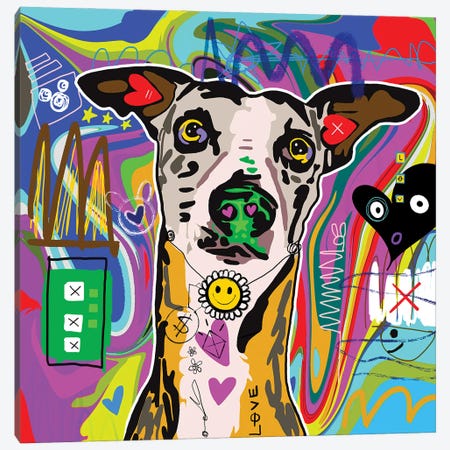 Greyhound Canvas Print #GCZ95} by Gabriel Cozzarelli Canvas Print