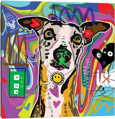 Greyhound Canvas Art Print - Gabriel Cozzarelli