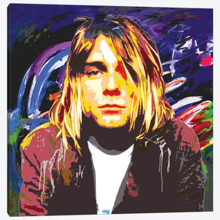Cobain X Canvas Print #GCZ9} by Gabriel Cozzarelli Canvas Art