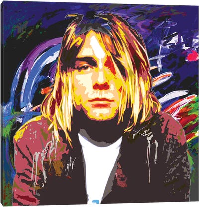 Cobain X Canvas Art Print - Gabriel Cozzarelli