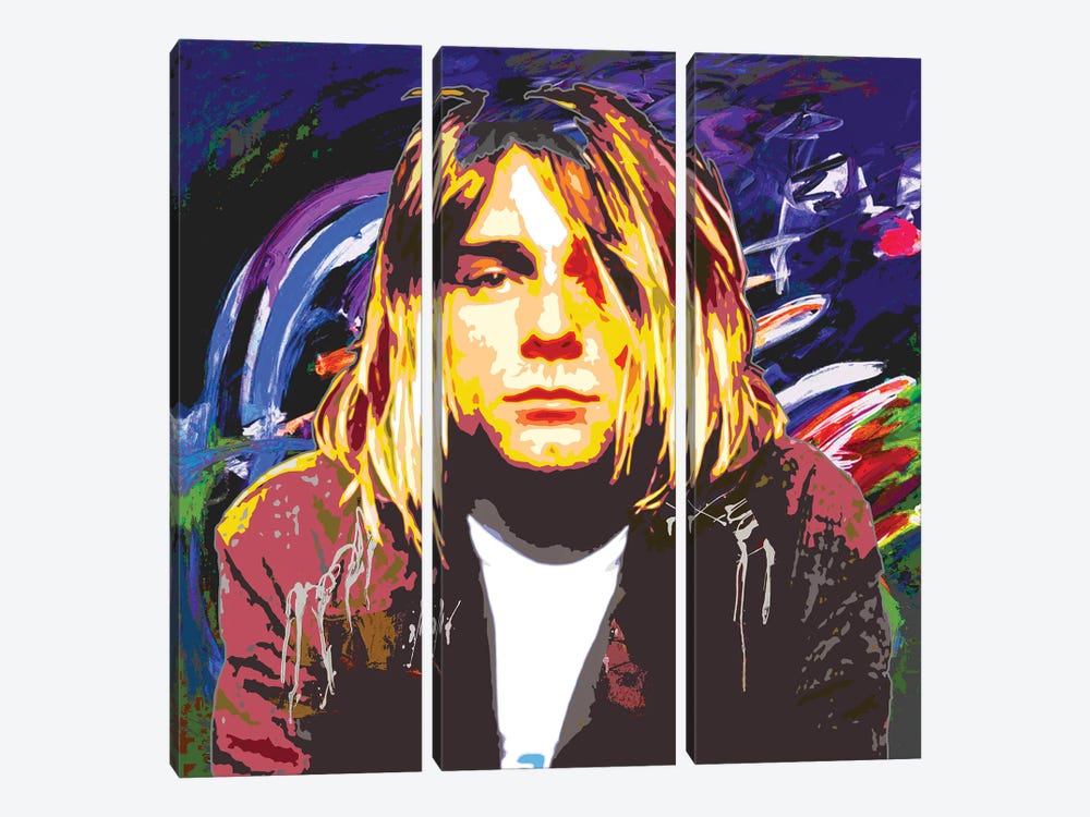 Cobain X by Gabriel Cozzarelli 3-piece Canvas Art