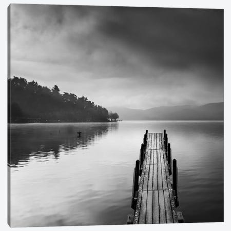Lake View With Pier Ii Canvas Print #GDI4} by George Digalakis Canvas Art