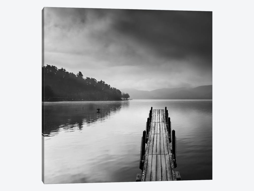 Lake View With Pier Ii 1-piece Canvas Art Print