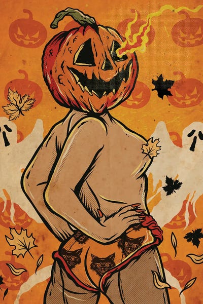 Art With Attitude: Halloween Queen Pin Up by Anderson Green Devil