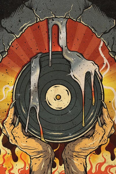 Limited Edition Music Art: The Riddle Of Steel by Anderson Green Devil