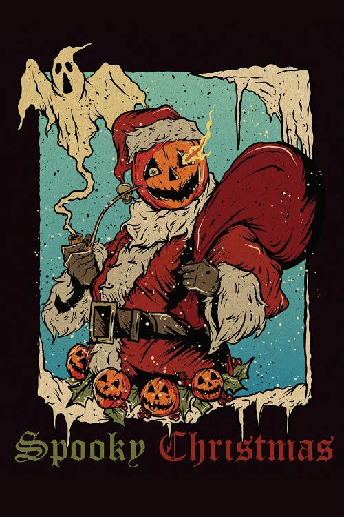 Spooky Christmas by Anderson Green Devil canvas print