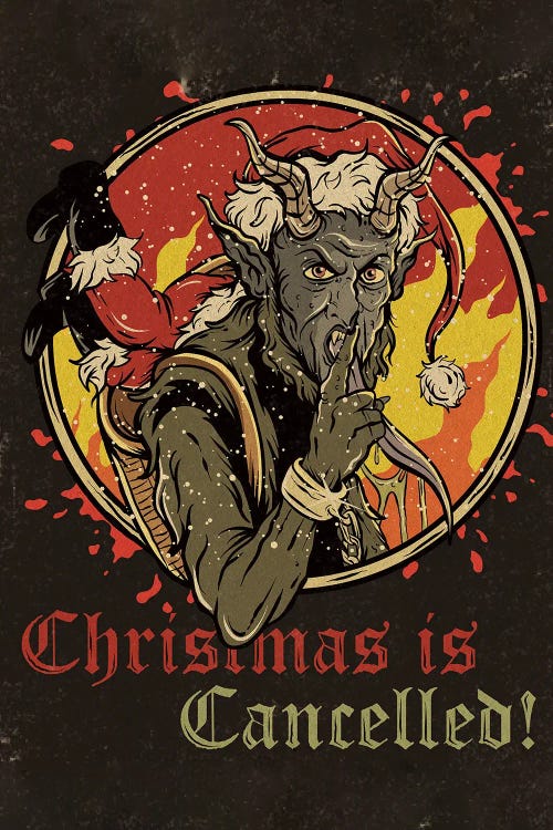 Christmas Is Cancelled by Anderson Green Devil wall art