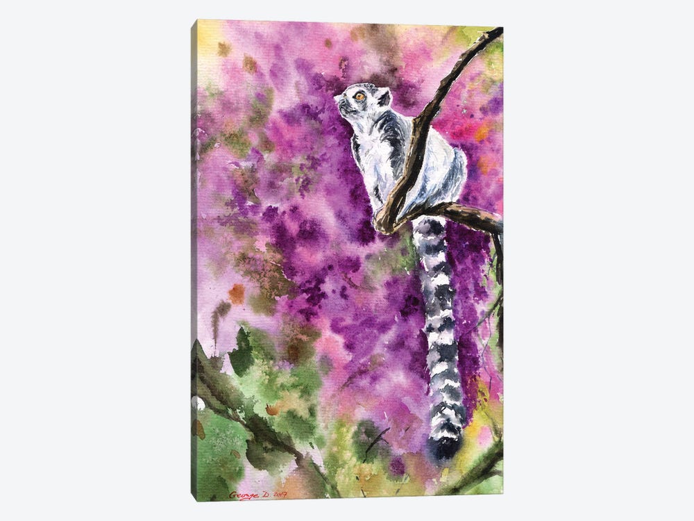 Lemur by George Dyachenko 1-piece Canvas Wall Art