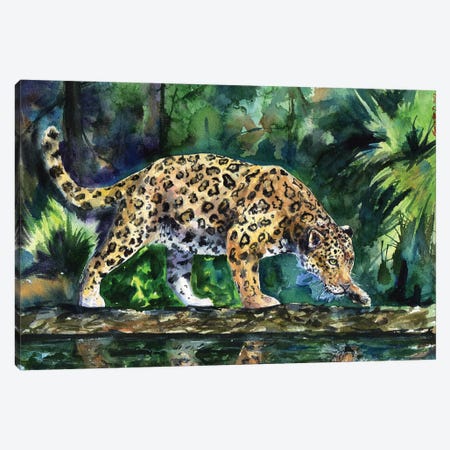 Leopard Canvas Print #GDY102} by George Dyachenko Canvas Art Print