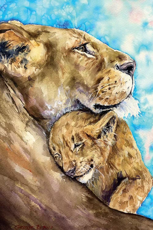 Lion Family Love