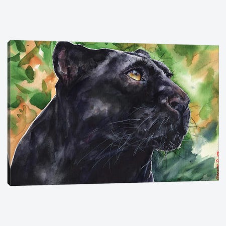 Panther Canvas Print #GDY113} by George Dyachenko Canvas Artwork