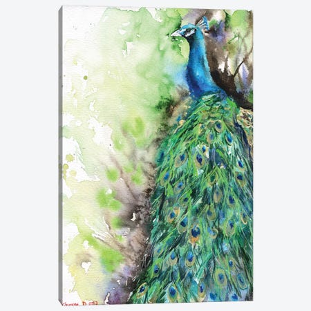 Peacock Canvas Print #GDY114} by George Dyachenko Canvas Print