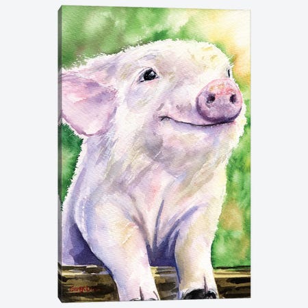 Piggy Canvas Print #GDY116} by George Dyachenko Canvas Art Print