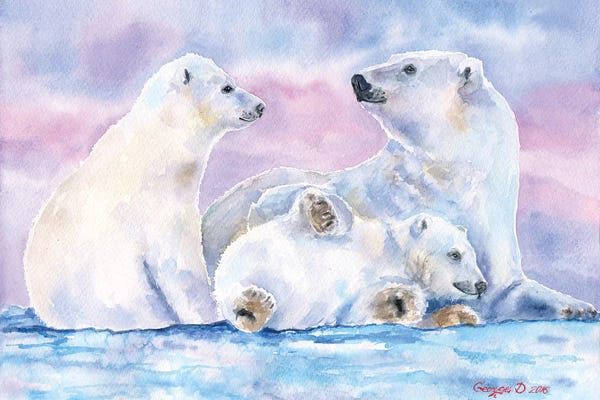 Polar Bears: Polar Bears Family II by George Dyachenko