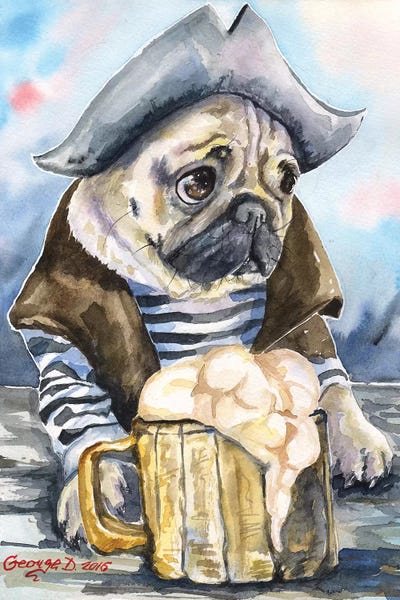 Pugs: Pug The Sailor by George Dyachenko